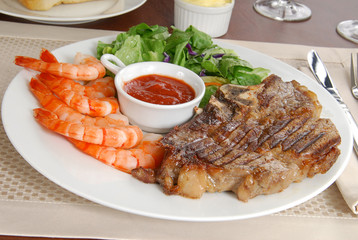 Steak and shrimp
