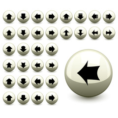 vector arrow buttons