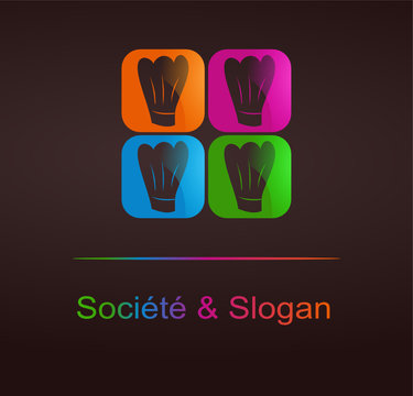 logo gastronomique design couleurs