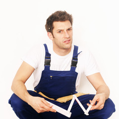 handwerker bei der abreit