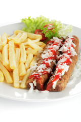 Frikandel Spezial, Pommes frites