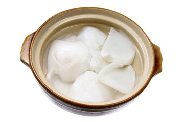 Coconut Flesh in Bowl