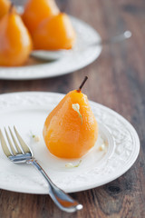 Poached pears