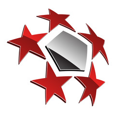 vector 3d shiny element