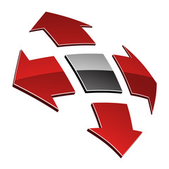 vector 3d shiny element