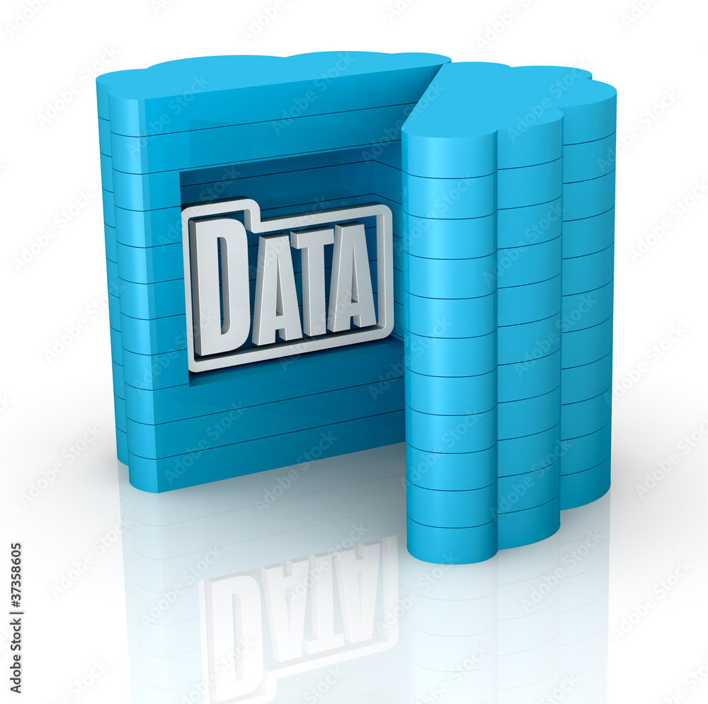 Poster concept of cloud computing