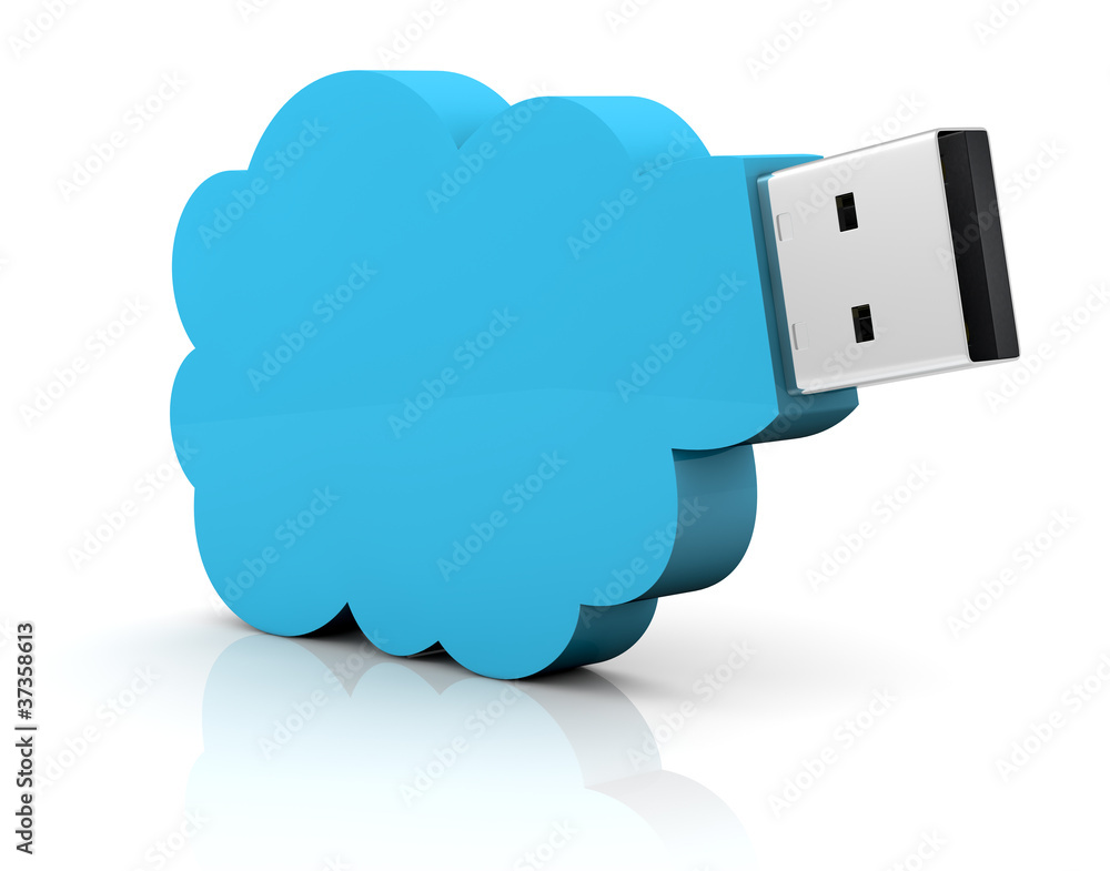 Poster concept of cloud computing