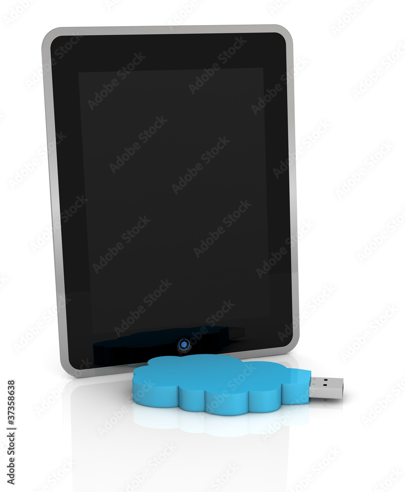 Poster concept of cloud computing