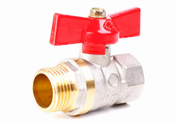 Two water valve set isolated on white background