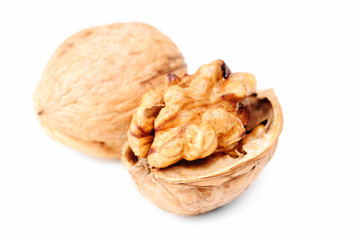 walnuts isolated on a white background