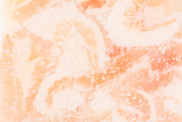 sliced red frozen fish background