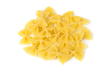 pasta isolated on white.