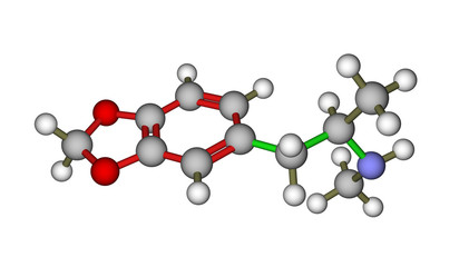 Molecular structure of MDMA (ecstasy)