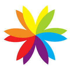 Colorful Flower Petals Illustration