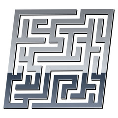 vector 3d shiny maze