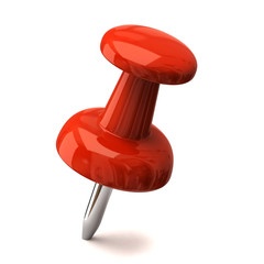 Red push pin
