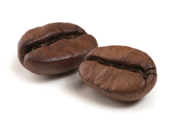 two coffee grains