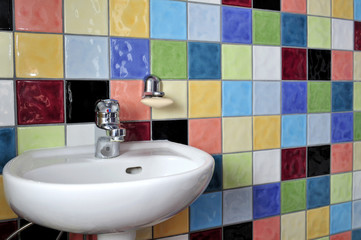 abstract, bath, beauty, ceramic, clean, colorful, interior