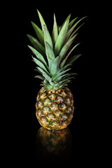 pineapple on black