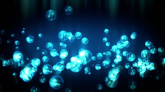 Bright Water Bubbles rising