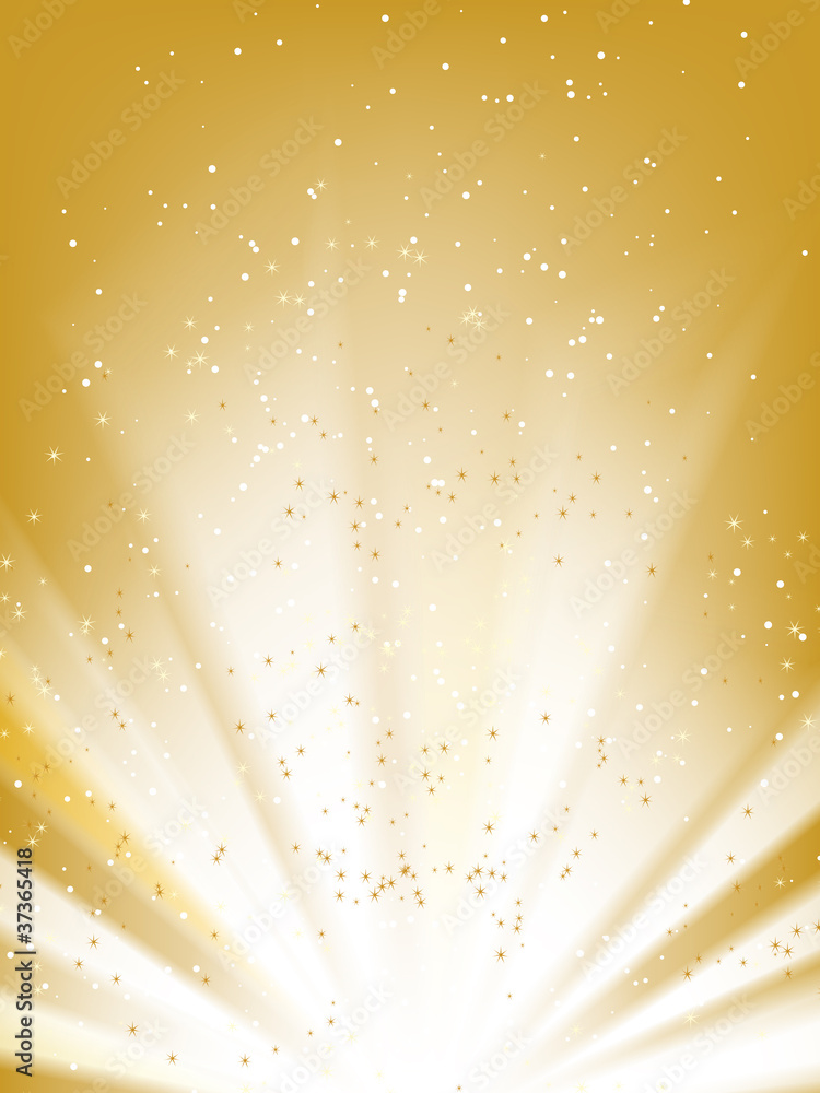 Canvas Prints stars golden vector background with place for your text