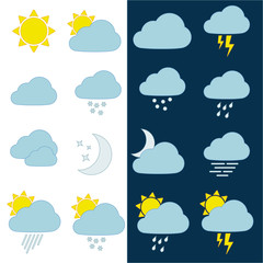 vector weather icons
