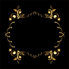 Vector golden frame