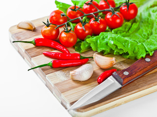 Composition with vegetables and spices