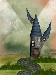 Keuken foto achterwand Draken Fantasie kasteel
