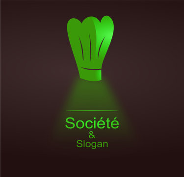 logo restaurant design vert