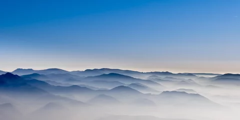 Foto op Aluminium Misty mountain hills © Martin M303