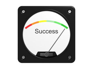 Success measuring device. Isolated on the white background
