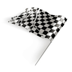 Checkered flag destroyed