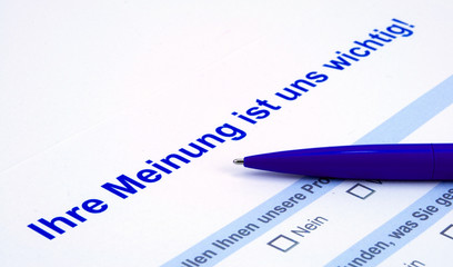 Meinungsumfrage