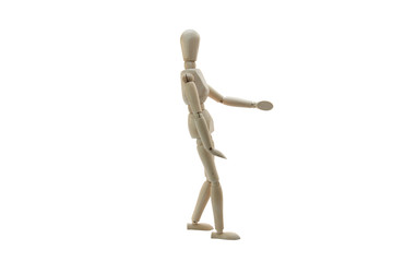 Wooden Manikin Doll Walking