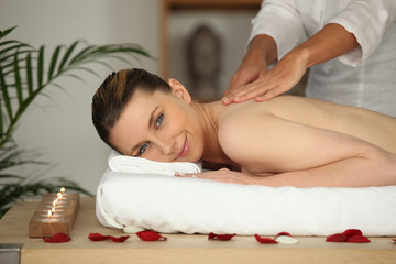 Fototapeta na wymiar kobieta o masaż