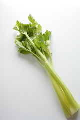 celery from Japan on white background with copy space