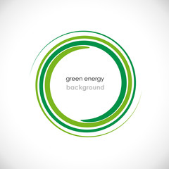 Green Energy Background   Vector © puckillustrations