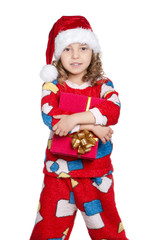 Little girl in pajamas