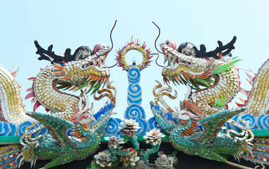 Fototapeta premium Chinese style dragon statue