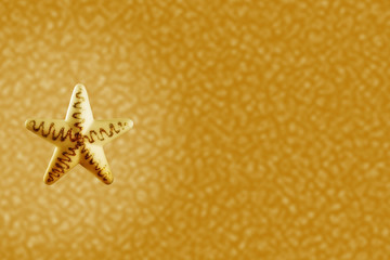 star on a yellow background