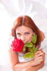 redhead bride