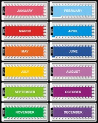 Obraz premium VECTOR - Calendar Design 2013