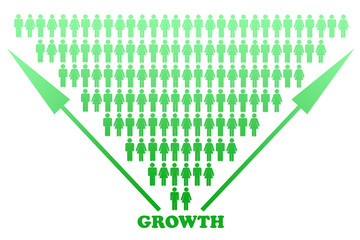 Stylized Big Growth Graph Design