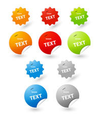 vector sticker tag for your text