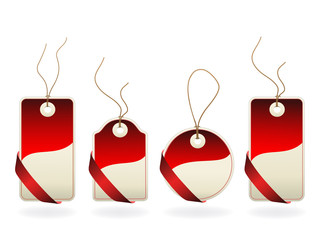 Vector Christmas tags