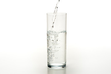 グラスに注ぐ水