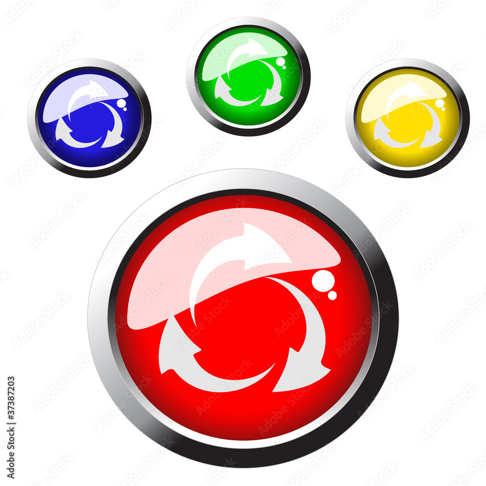 Poster vector web buttons