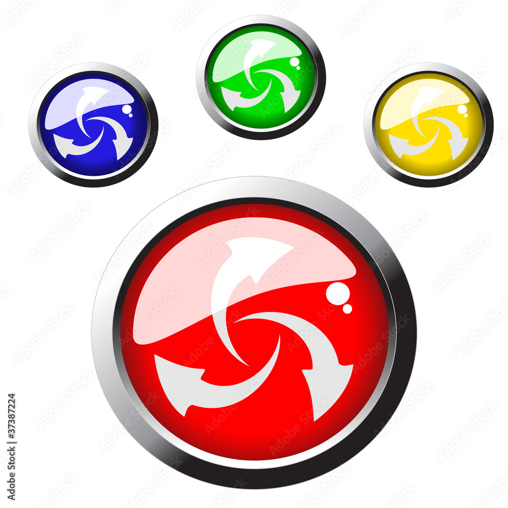 Poster vector web buttons