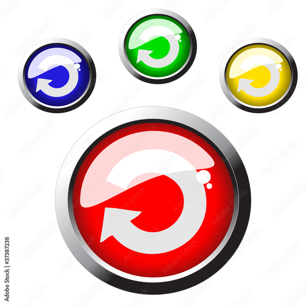 Sticker vector web buttons